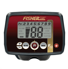 Load image into Gallery viewer, Fisher F22 Waterproof Metal Detector with 9" Search Coil