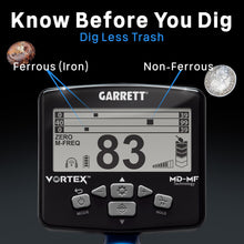 Load image into Gallery viewer, Garrett Vortex VX9 Metal Detector with 8.5” x 11” Search Coil
