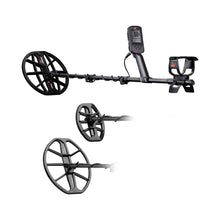 Load image into Gallery viewer, MINELAB Manticore Metal Detector with the Standard 11" DD Search Coil and 8" and 15" Search Coils