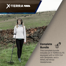 Load image into Gallery viewer, MINELAB X-Terra Elite Metal Detector with Wired Padded Headphones by Sports365pro