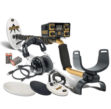 Load image into Gallery viewer, Fisher Gold Bug 2 Metal Detector w/ 10" and 6.5" Elliptical Search Coils