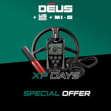 Load image into Gallery viewer, XP Deus 11" X35 Search Coil Metal Detector with WSAUDIO Headphones & MI-6 Pinpointer