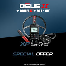 Load image into Gallery viewer, XP Deus II Metal Detector 11" FMF Coil with MI-6 pinpointer & WSAII Headphones Bundle