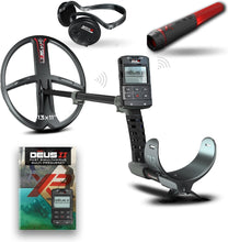 Load image into Gallery viewer, XP Deus II Metal Detector 13x11 FMF Search Coil with MI-6 pinpointer & WSAII Headphones Bundle