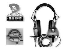 Load image into Gallery viewer, DetectorPro Gray Ghost Ultimate Metal Detector Headphones
