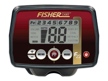 Load image into Gallery viewer, Fisher F22 Waterproof Metal Detector with 9" Search Coil