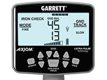 Load image into Gallery viewer, Garrett Axiom Metal Detector with 13"x11" Mono Coil, 11"x7" DD Coil and Wired MS-2 Headphones
