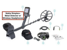 Load image into Gallery viewer, Nokta Makro Waterproof Simplex+ Metal Detector w/ Wireless Headphones USED