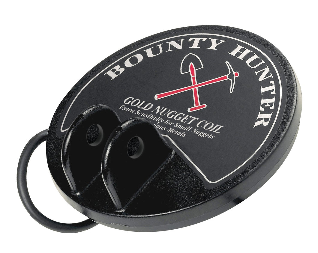 Bounty Hunter 4-Inch Gold Nugget Search Coil - Waterproof, Compatible with Bounty Hunter Metal Detectors, Ideal for Tight Quarters, Discriminates Between Valuable Metals, Iron & Trash