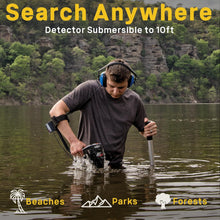 Load image into Gallery viewer, Garrett AT MAX Waterproof Metal Detector, MS-3 Wireless Headphones, Pro-Pointer AT Z-Lynk Pinpointer and Hat

