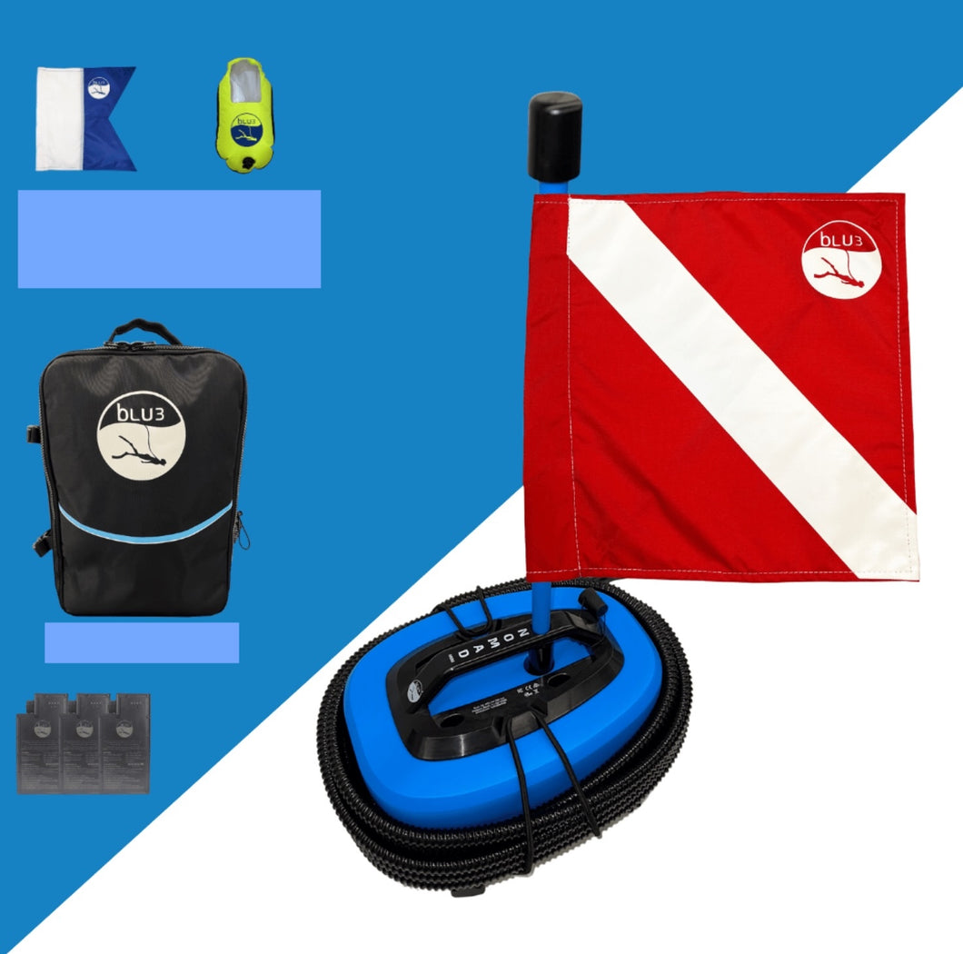 BLU3 Nomad Mini Diving System with 3 Battery and Backpack