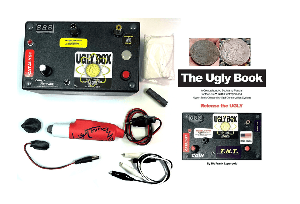 Ugly Box Electrolysis Unit – Coin and Relic Cleaner + Stabilizer with The Ugly Book