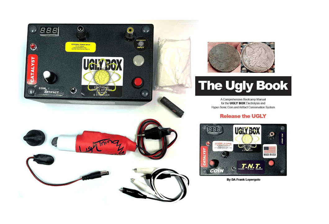 Ugly Box Electrolysis Unit – Coin and Relic Cleaner + Stabilizer with The Ugly Book
