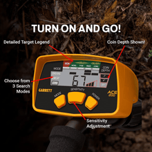 Load image into Gallery viewer, Garrett ACE 200 Metal Detector
