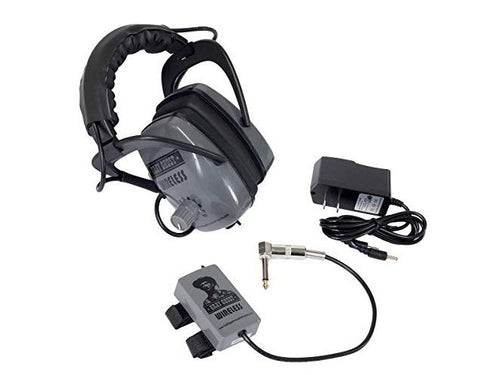DetectorPro Gray Ghost Wireless Headphones for Minelab FBS/GPZ/GPX Metal Detectors