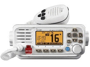 ICOM M330 VHF RADIO COMPACT W/GPS - WHITE