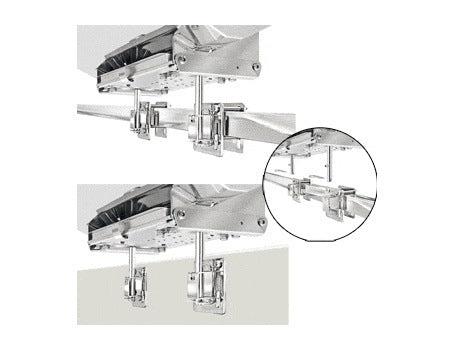 MAGMA DUAL SQUARE/FLAT OR SIDE BULKHEAD RAIL MOUNT