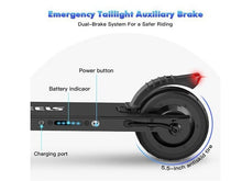 Load image into Gallery viewer, Megawheels S1 E-Scooter w/ 5.0Ah Battery for Kids Black

