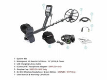 Load image into Gallery viewer, Nokta Makro Waterproof Simplex+ Metal Detector w/ Wireless Headphones USED
